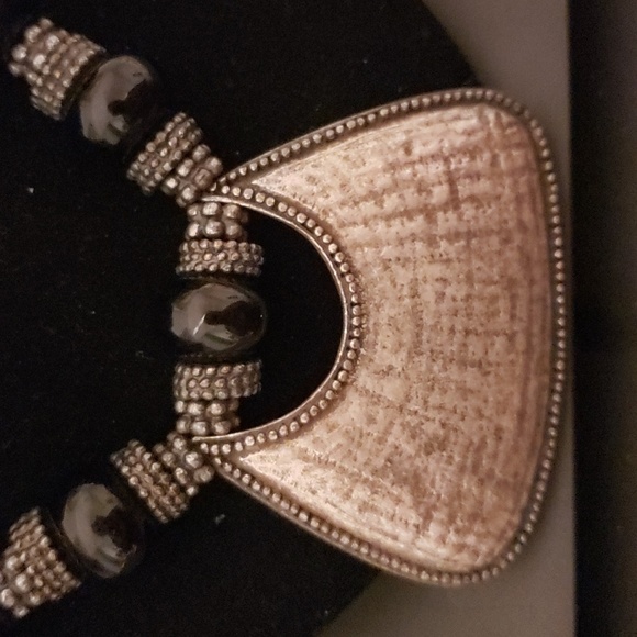 Chico's black bead necklace - Picture 2 of 3